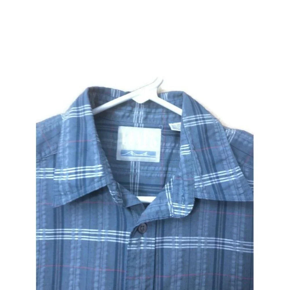 Levis Mens MEDIUM Blue San Francisco Short Sleeve Shirt
